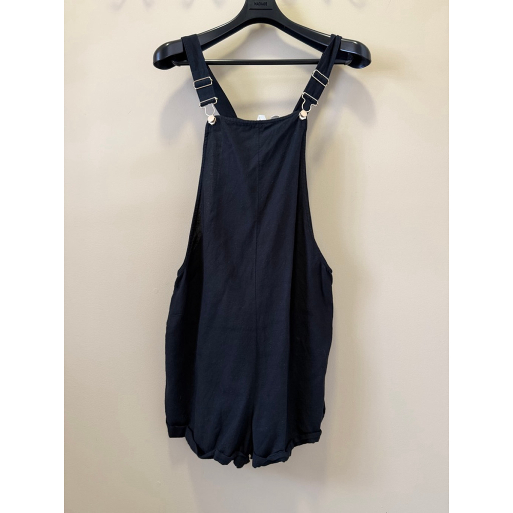 Women's Roxy Black Overalls Romper M